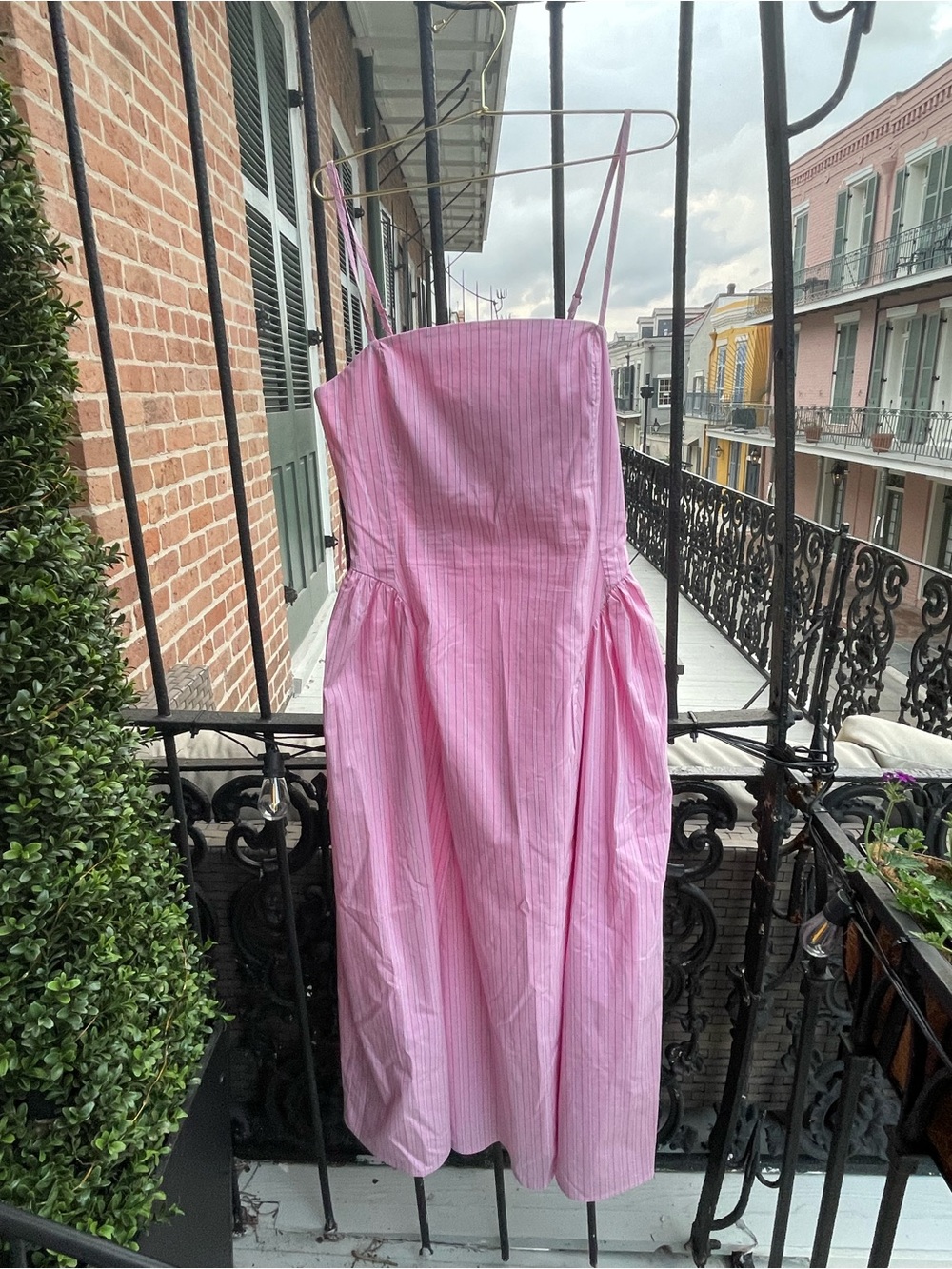 Maeve Pink Striped Summer Dress